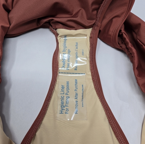 La Blanca Womens Swim Suit Bottoms Sz 18W Highwasted Clay Color High Cut Leg - Picture 8 of 13